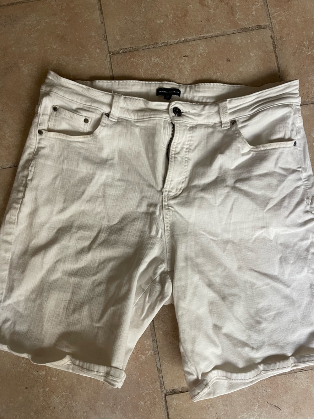 Women’s White Casual Cotton Shorts - Undetermined Brand